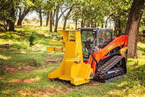 skid steer feller buncher head|feller buncher for mini excavator.